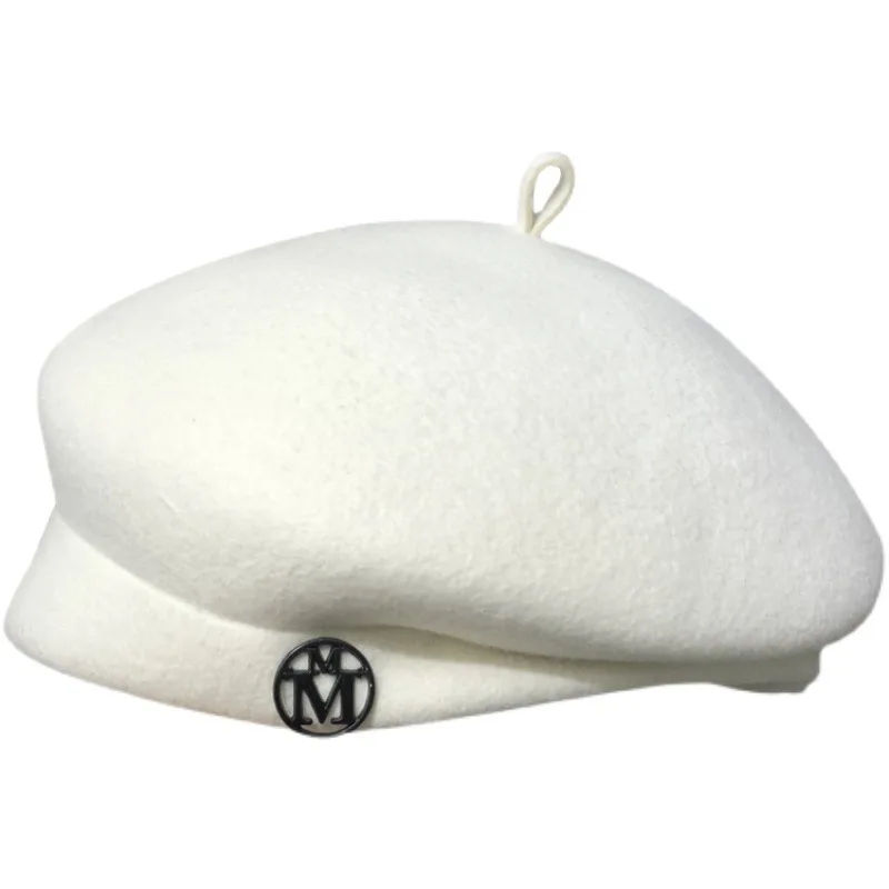 Белый шерстяной берет для женщ – обзор и цена Beret French Wool