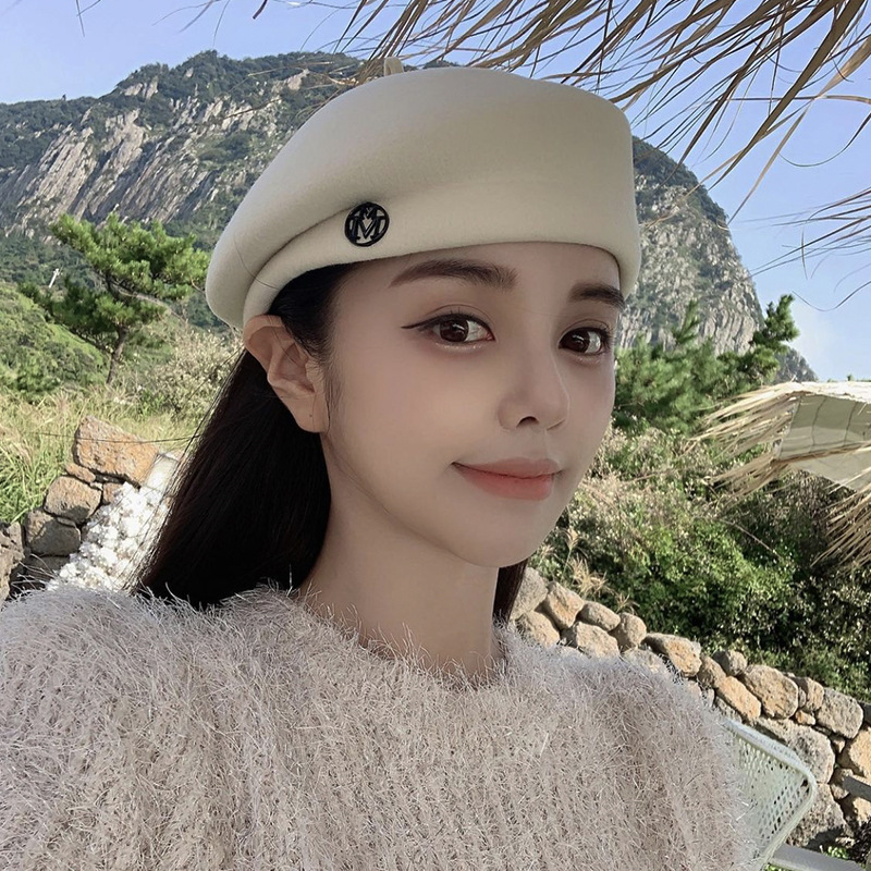 Белый шерстяной берет для женщ – обзор и цена Beret French Wool